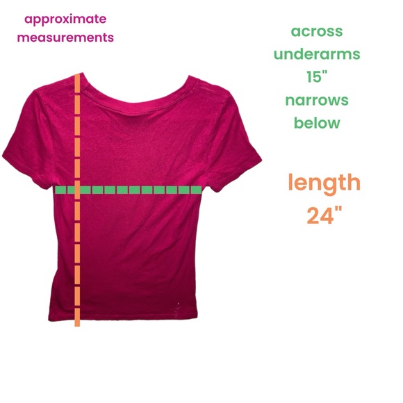 Hollister Medium Short Sleeve Graphic Heart Tee Pink/Red GUC 0847 - Picture 2 of 7